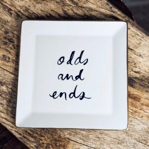 Kate Spade Daisy Porcelain  Dish Odds and Ends Square Plate New